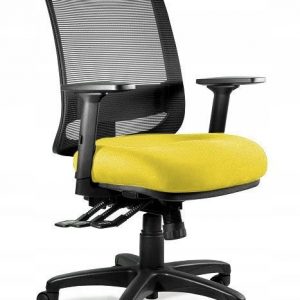 Fotel ergonomiczny, biurowy, Saga. Plus. M, mustard