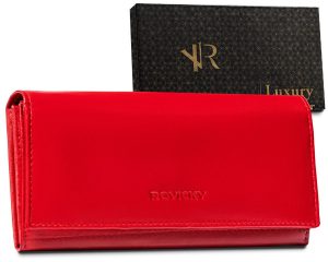 Duży skórzany portfel z systemem. RFID Protect — Rovicky