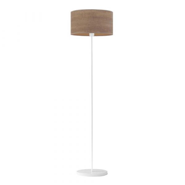 Lampa podłogowa, Werona eco, 40x156 cm, orzechowy klosz