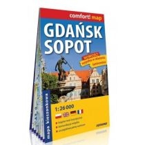 Comfort! map. Gdańsk. Sopot 1:26 000 plan mini 2023