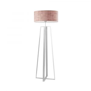 Lampa podłogowa, Moss velur, 60x158 cm, różowy klosz
