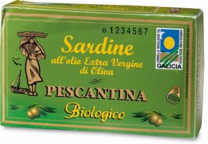 Ecor − Sardynki w ekologicznej oliwie z oliwek extra virgin − 120 g[=]