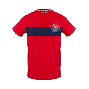 Koszulka. T-shirt marki. Aquascutum model. TSIA103 kolor. Czerwony. Odzież męska. Sezon: Wiosna/Lato