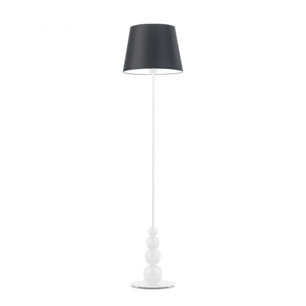 Stylowa lampa pokojowa, Lizbona, 37x174 cm, czarny klosz