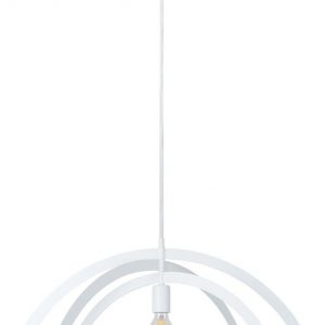 Lampa wisząca do salonu, jadalni, Justyna, 48x110 cm, biały