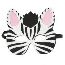 Filcowa maska zwierzątka - zebra