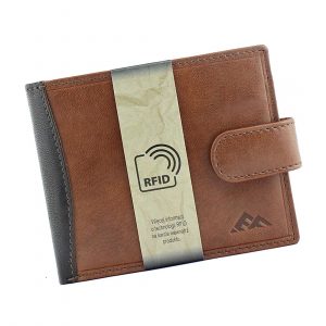 Skórzany męski portfel. EL FORREST 548-21 RFID