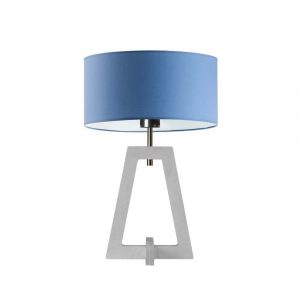 Lampka nocna, stołowa, Clio, 30x47 cm, niebieski klosz
