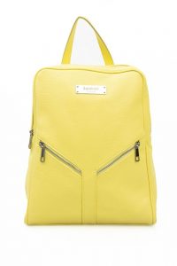 Oryginalny plecak marki. Baldinini. Trend model. RM 1588_LUCCA kolor. Zółty. Torebki damski. Sezon: