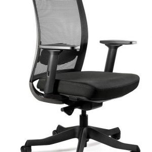 Fotel biurowy, ergonomiczny, Anggun - M, czarny