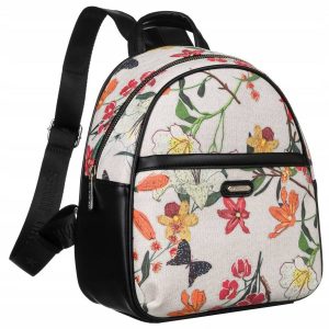 Miejski plecaczek damski z kwiatowym wzorem - David. Jones