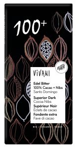 Vivani − Tabliczka gorzka 100% kakao. BIO − 80 g[=]