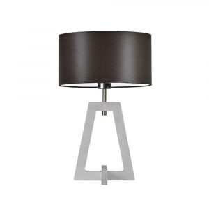 Lampka nocna, stołowa, Clio, 30x47 cm, brązowy klosz