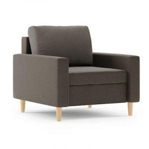 Nowoczesny fotel do salonu, Bellis, 76x93x70 cm, brąz
