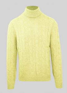 Swetry marki. Malo model. IUM024FCB22 kolor. Zółty. Odzież męska. Sezon: Cały rok
