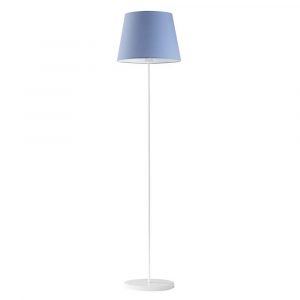 Nowoczesna lampa podłogowa, Vasto, 37x163 cm, niebieski klosz