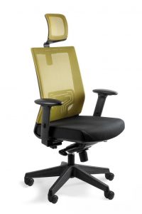 Fotel biurowy, ergonomiczny, Nez, oliwkowy