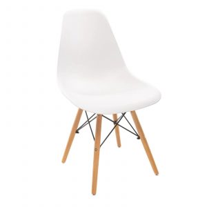 Krzesło do jadalni, salonu, 46x54x81 cm, biały