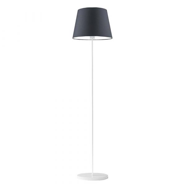 Nowoczesna lampa podłogowa, Vasto, 37x163 cm, grafitowy klosz