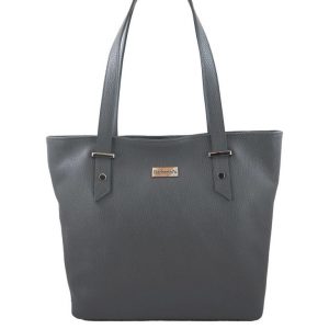 Shopper bag - duże torebki miejskie - Szare ciemne