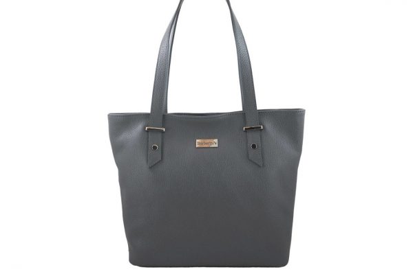 Shopper bag - duże torebki miejskie - Szare ciemne