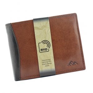 Skórzany męski portfel. EL FORREST 545/A-21 RFID