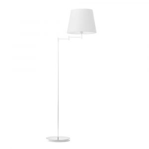 Lampa stojąca podłogowa, Asti, 63x165 cm, biały klosz