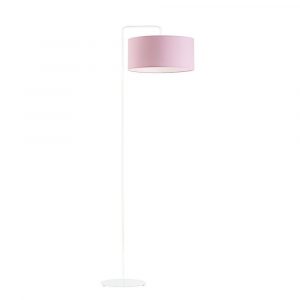 Lampa stojąca do salonu, Bolivia, 45x156 cm, różowy klosz