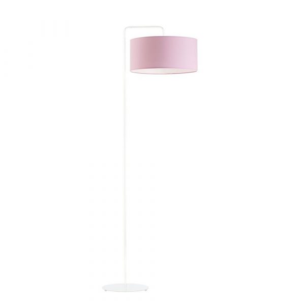 Lampa stojąca do salonu, Bolivia, 45x156 cm, różowy klosz