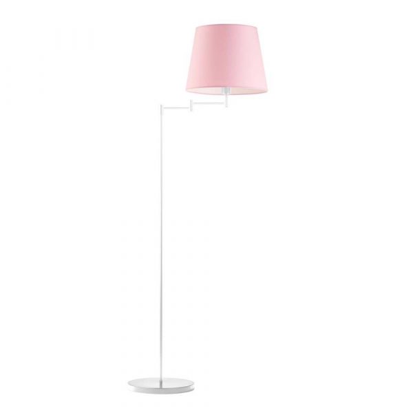 Lampa stojąca podłogowa, Asti, 63x165 cm, różowy klosz