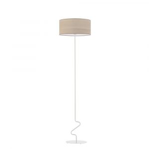 Lampa podłogowa, Jersey eco, 40x166 cm, klosz dąb bielony