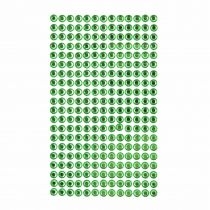 Dalprint. Kryształki samoprzylepne light green. GRKR-056