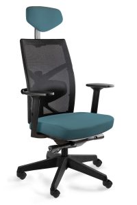 Fotel biurowy, ergonomiczny, Tune, steelblue