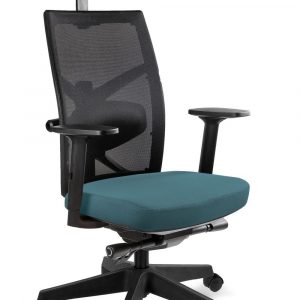 Fotel biurowy, ergonomiczny, Tune, steelblue