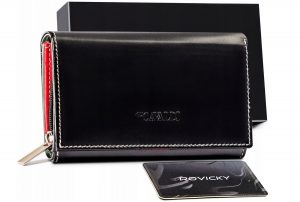 Duży, skórzany portfel damski z systemem. RFID - 4U Cavaldi