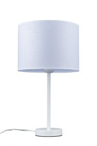 Lampa stołowa, biurowa, nocna, Tamara, 25x49 cm, biały