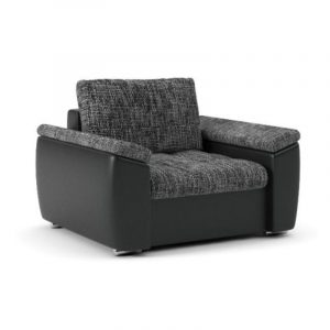 Fotel do salonu, Vegas, 105x90x70 cm, grafit, czarny