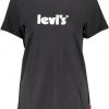 T-SHIRT LEVI'S Z KRÓTKIM RĘKAWEM DAMSKI CZARNY