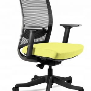 Fotel biurowy, ergonomiczny, Anggun - M, mustard, czarny