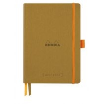 Notes. Rhodia. Rhodiarama. Goalbook gold. A5 - kropki - Softcover