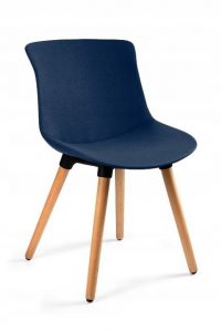 Krzesło do jadalni, salonu, easy mr, kolor ciemny niebieski