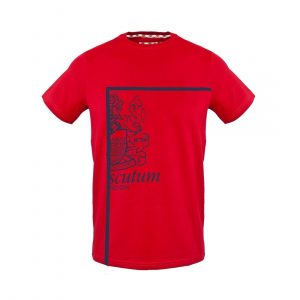 Koszulka. T-shirt marki. Aquascutum model. TSIA127 kolor. Czerwony. Odzież męska. Sezon: Wiosna/Lato