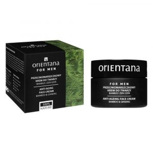 Orientana for men - Przeciwzmarszczkowy krem do twarzy. Bambus i żeń-szeń - 50 ml