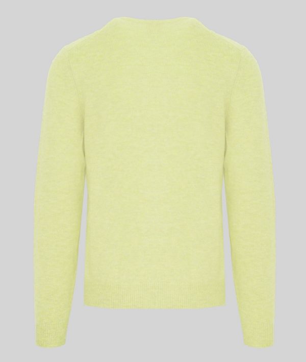Swetry marki. Malo model. IUM027FCB22 kolor. Zółty. Odzież męska. Sezon: Cały rok