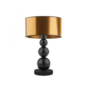 Lampka na stolik, glamour, Honolulu mirror, 30x41 cm, miedziany klosz