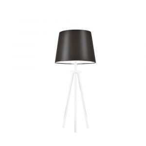 Lampa stołowa z abażurem, Bergen, 20x40 cm, brązowy klosz