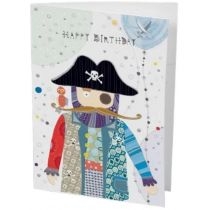 Karnet. B6 + koperta. Urodziny pirat