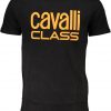 T-SHIRT MĘSKI Z KRÓTKIM RĘKAWEM Cavalli. Class. I CZARNA