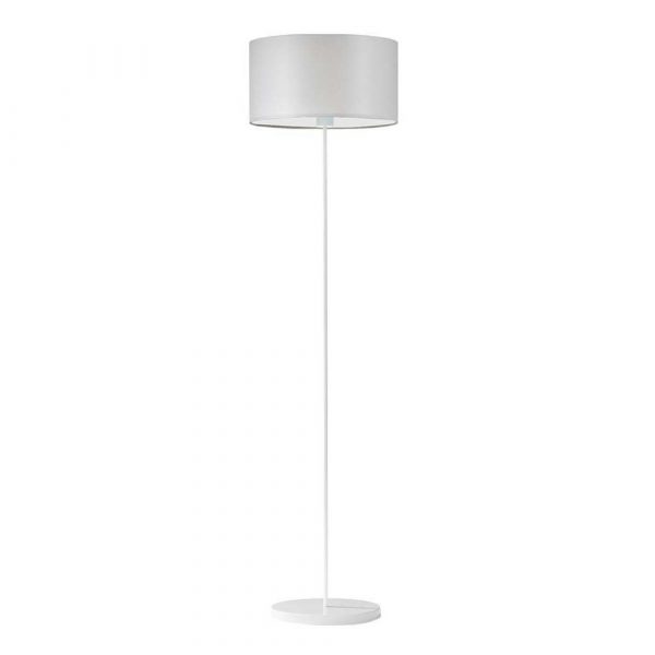 Lampa podłogowa stojąca, Werona, 40x156 cm, jasnoszary klosz