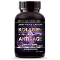 Intenson. Kolagen + hialuron + witamina. C Anti-Age - suplement diety 120 tab.